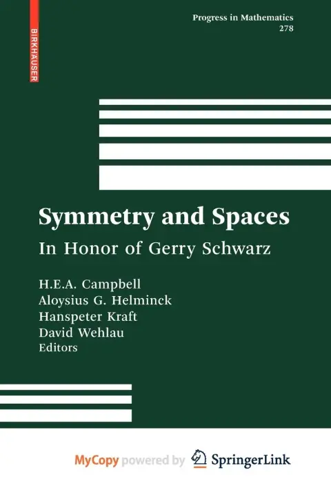 Cover of Symmetry and Spaces
