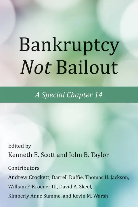 Cover of Bankruptcy Not Bailout