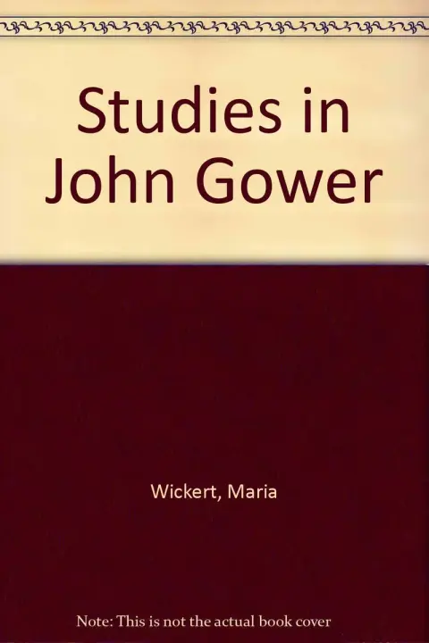 Cover of Studies in John Gower