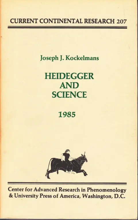 Cover of Heidegger and Science