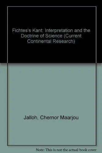 Cover of Fichtes's Kant