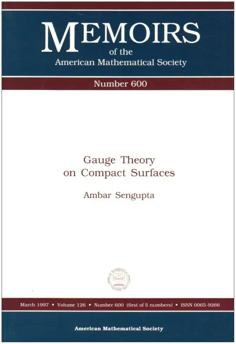 Cover of Gauge Theory on Compact Surfaces