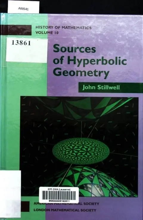 Cover of Sources of Hyperbolic Geometry