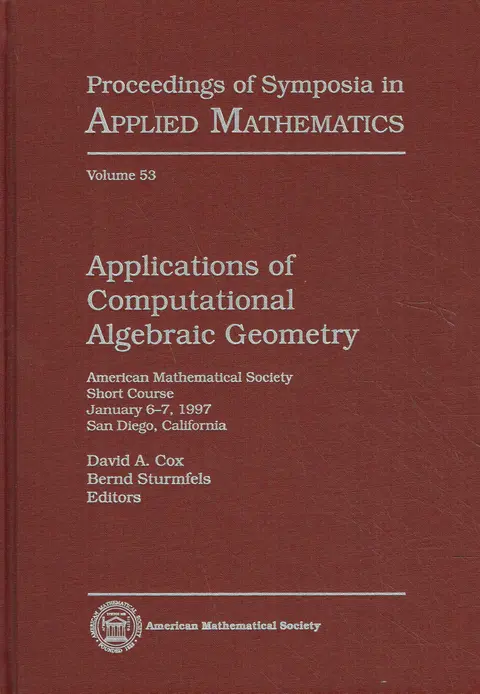 Cover of Applications of Computational Algebraic Geometry