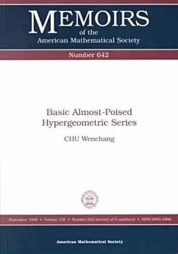 Cover of Basic Almost-poised Hypergeometric Series