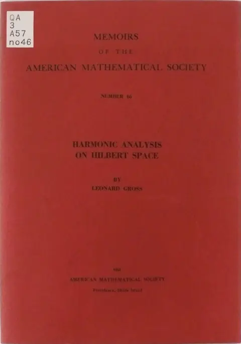 Cover of Harmonic Analysis on Hilbert Space