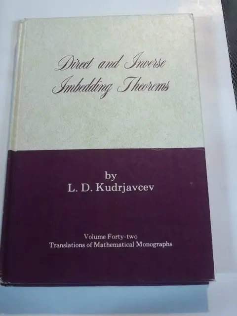 Cover of Direct and Inverse Imbedding Theorems