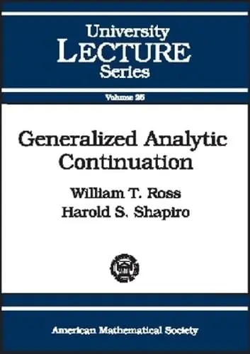 Cover of Generalized Analytic Continuation