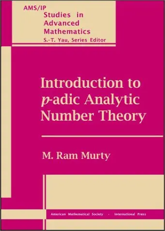 Cover of Introduction to $p$-adic Analytic Number Theory