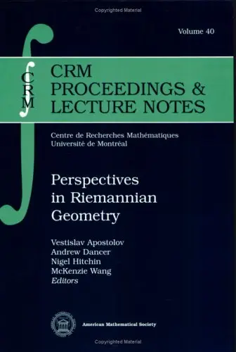 Cover of Perspectives in Riemannian Geometry