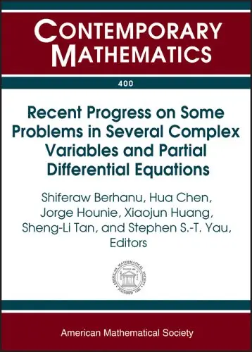 Cover of Recent Progress on Some Problems in Several Complex Variables and Partial Differential Equations