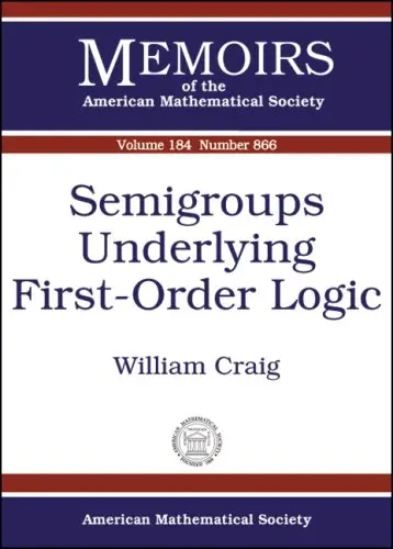 Cover of Semigroups Underlying First-Order Logic