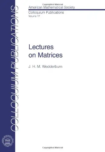Cover of Lectures on Matrices