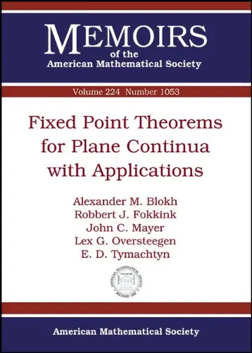 Cover of Fixed Point Theorems for Plane Continua with Applications