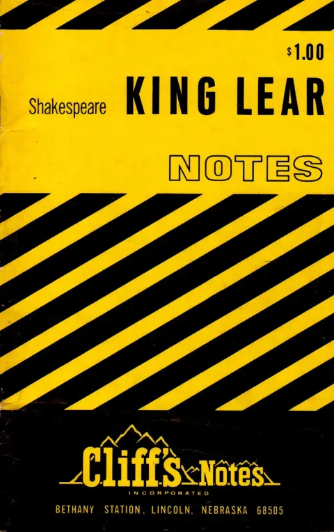 Cover of Notes on Shakespeare's "King Lear"