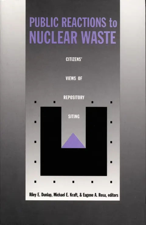 Cover of Public Reactions to Nuclear Waste