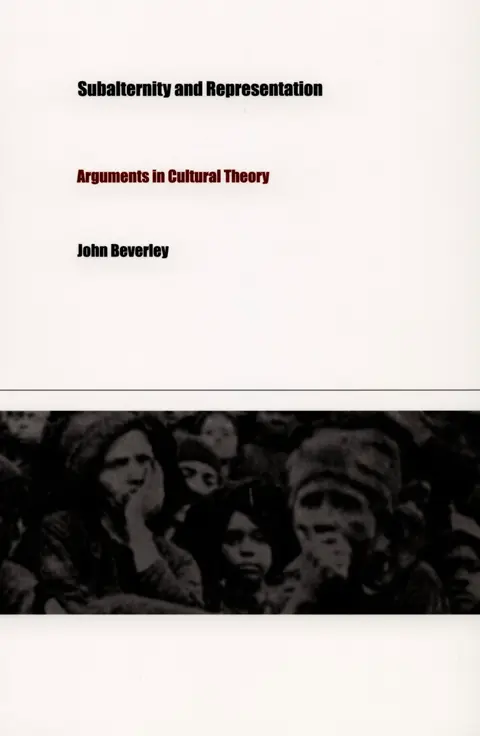 Cover of Subalternity and Representation
