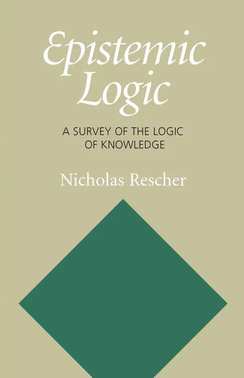 Cover of Epistemic Logic