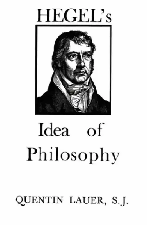 Cover of Hegel's Idea of Philosophy