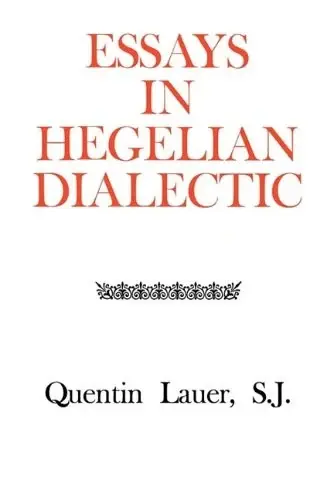 Cover of Essays in Hegelian Dialectic