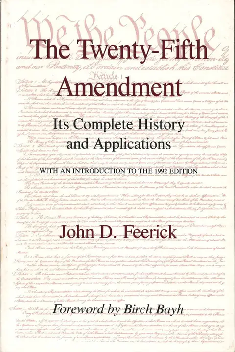 Cover of The Twenty-Fifth Amendment