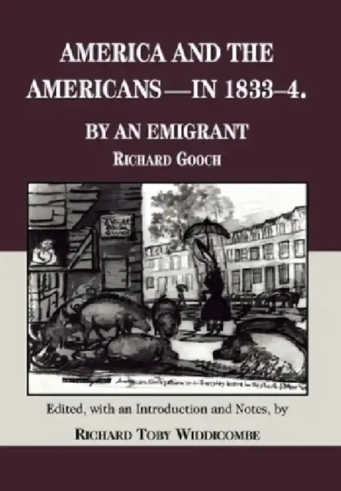 Cover of America and the Americans- In 1833-1834