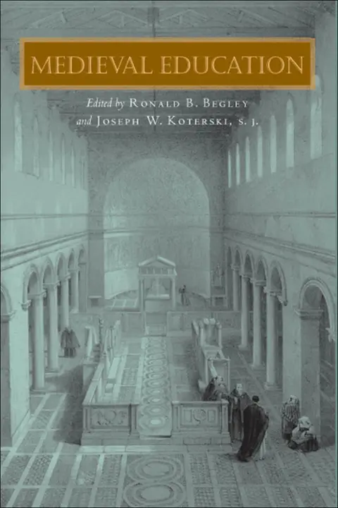 Cover of Medieval Education
