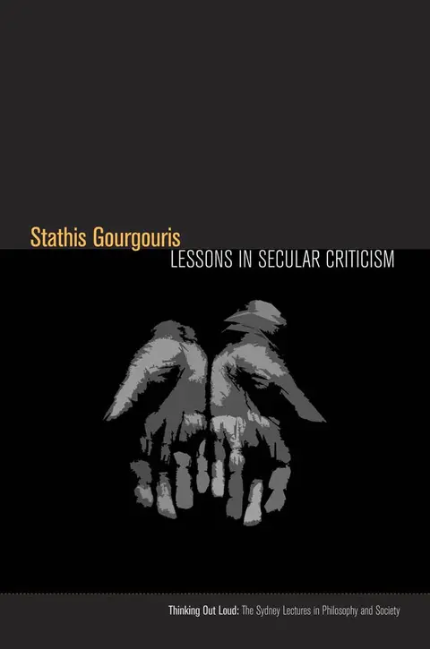 Cover of Lessons in Secular Criticism