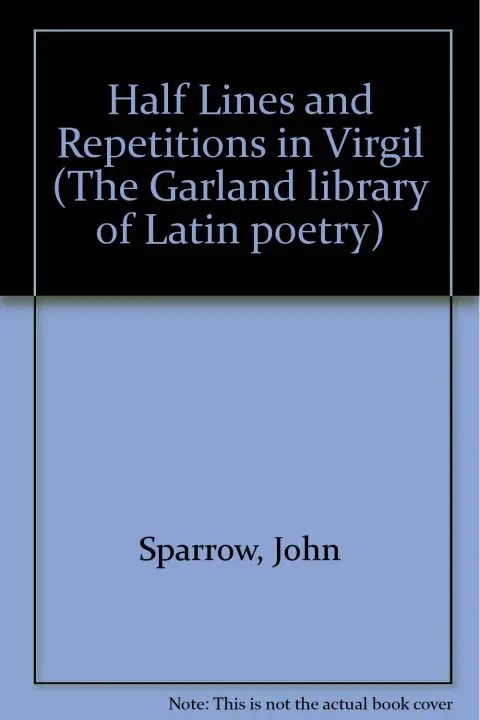 Cover of Half Lines and Repetitions in Virgil