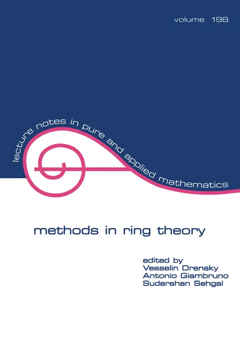 Cover of Methods in Ring Theory