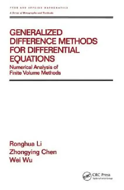 Cover of Generalized Difference Methods for Differential Equations