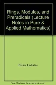 Cover of Rings, Modules, and Preradicals