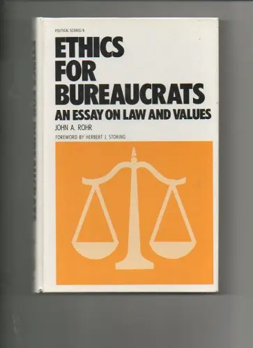 Cover of Ethics for bureaucrats