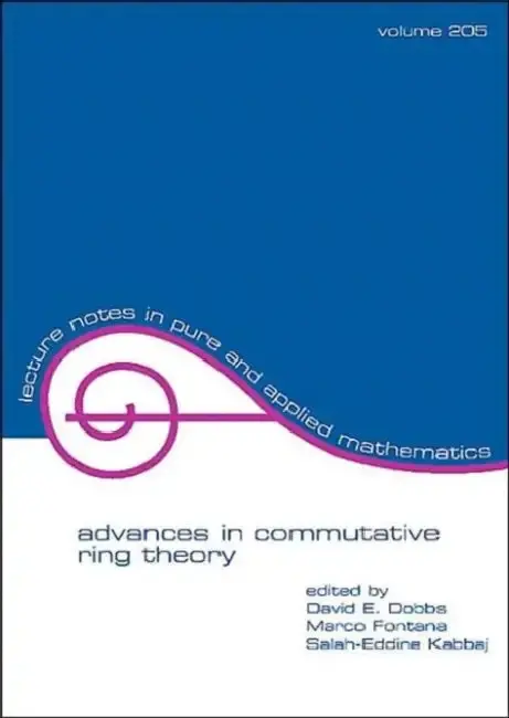 Cover of Advances in Commutative Ring Theory