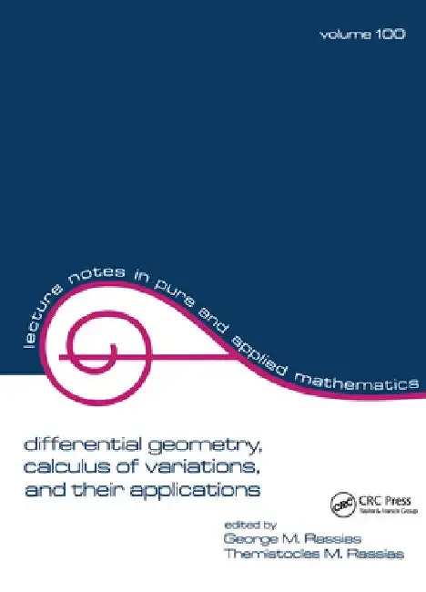 Cover of Differential Geometry, Calculus of Variations, and Their Applications