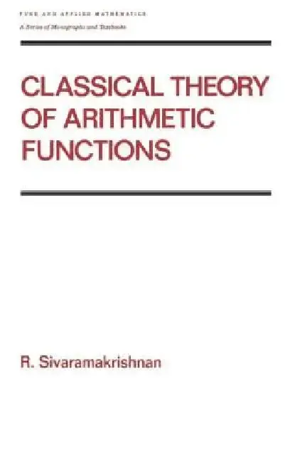 Cover of Classical Theory of Arithmetic Functions