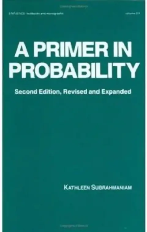 Cover of A Primer in Probability