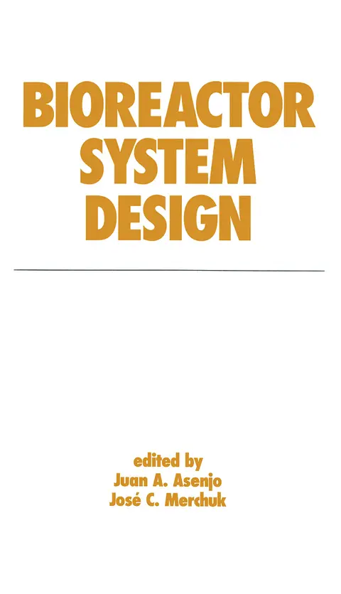 Cover of Bioreactor System Design