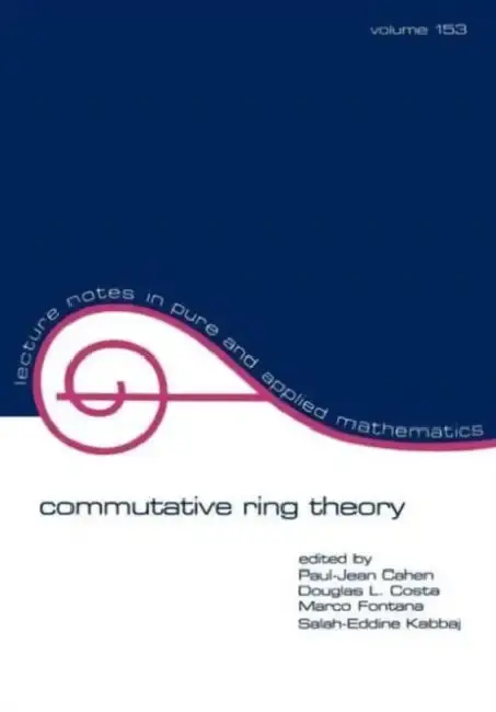 Cover of Commutative Ring Theory