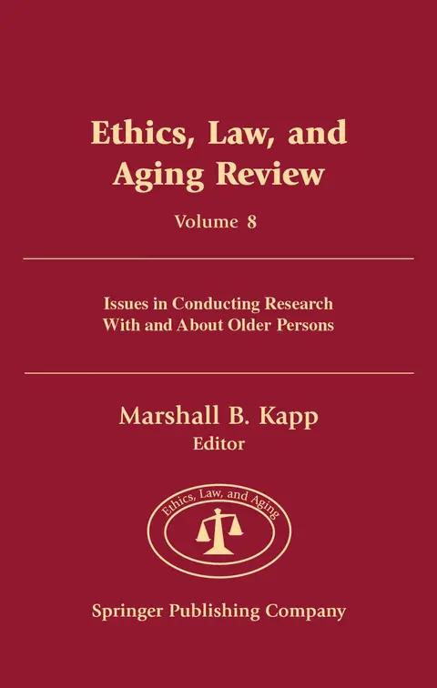 Cover of Ethics, Law, and Aging Review