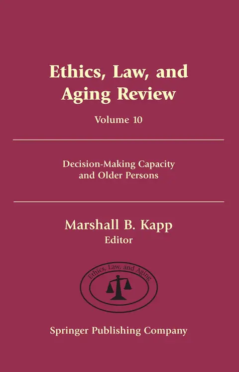 Cover of Ethics, Law, and Aging Review v. 10