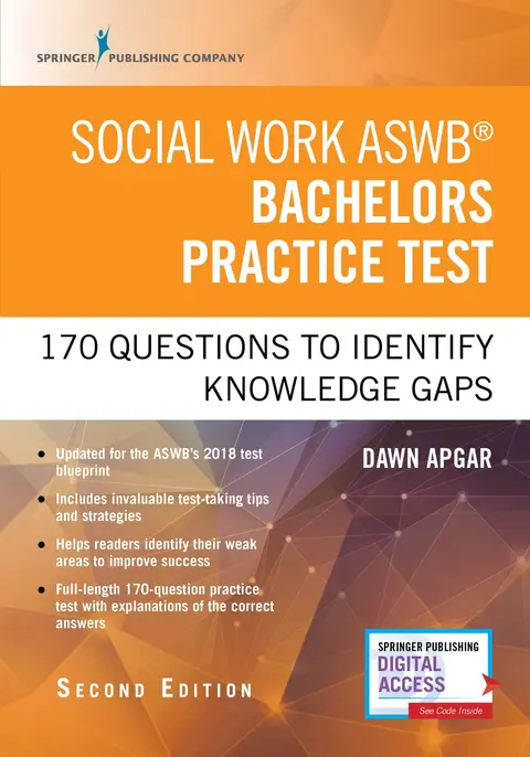 Cover of Social Work ASWB Bachelors Practice Test