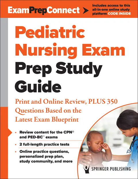 Cover of Pediatric Nursing Exam Prep Study Guide