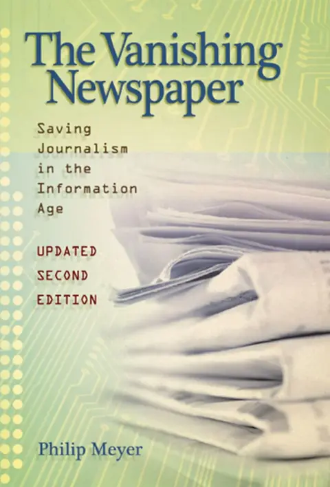 Cover of The Vanishing Newspaper