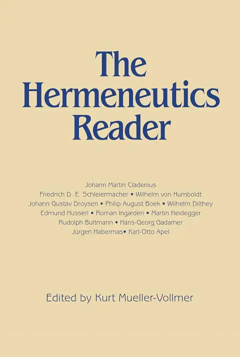 Cover of The Hermeneutics Reader