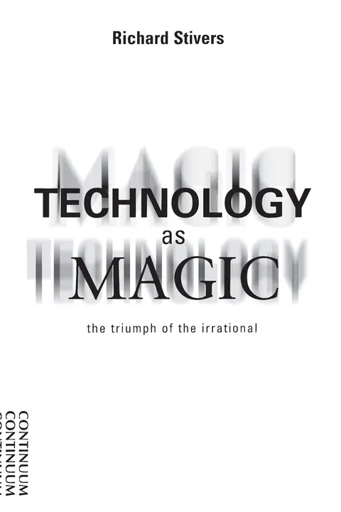Cover of Technology as Magic