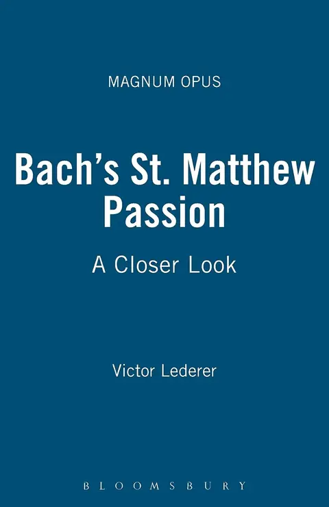 Cover of Bach's St. Matthew Passion