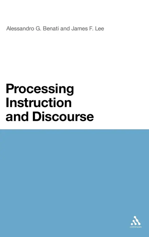 Cover of Processing Instruction and Discourse
