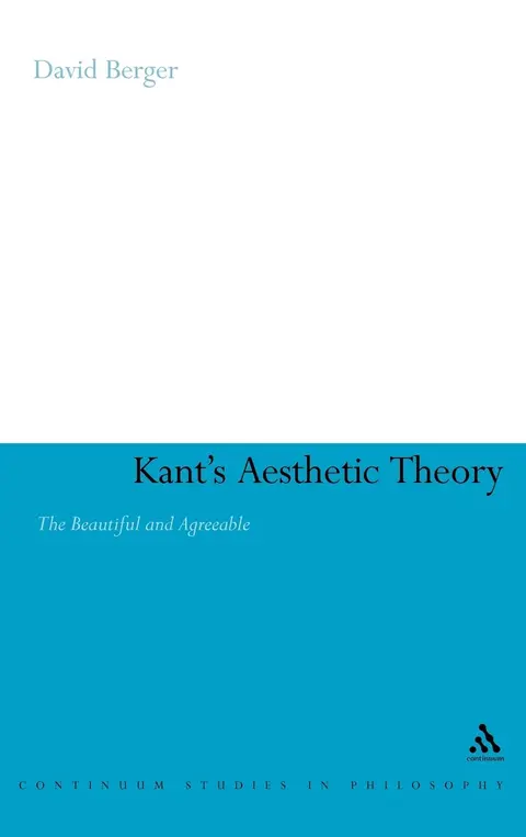 Cover of Kant's Aesthetic Theory