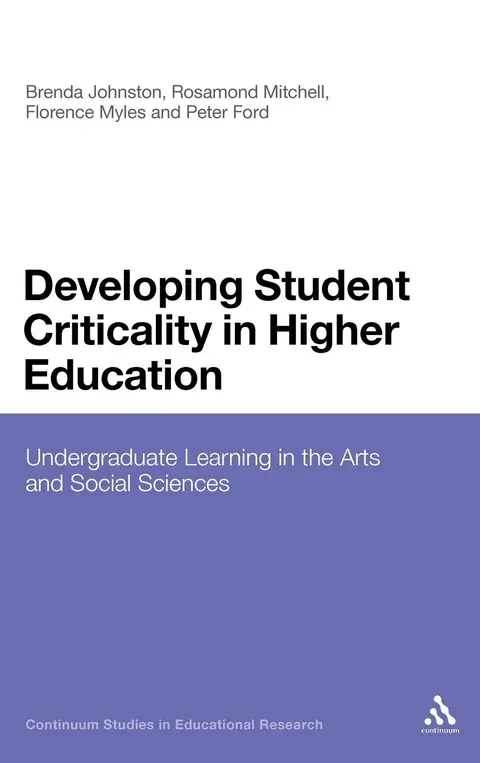 Cover of Developing Student Criticality in Higher Education